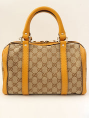 Canvas GG Pattern 2-Way Bag Beige/Yellow