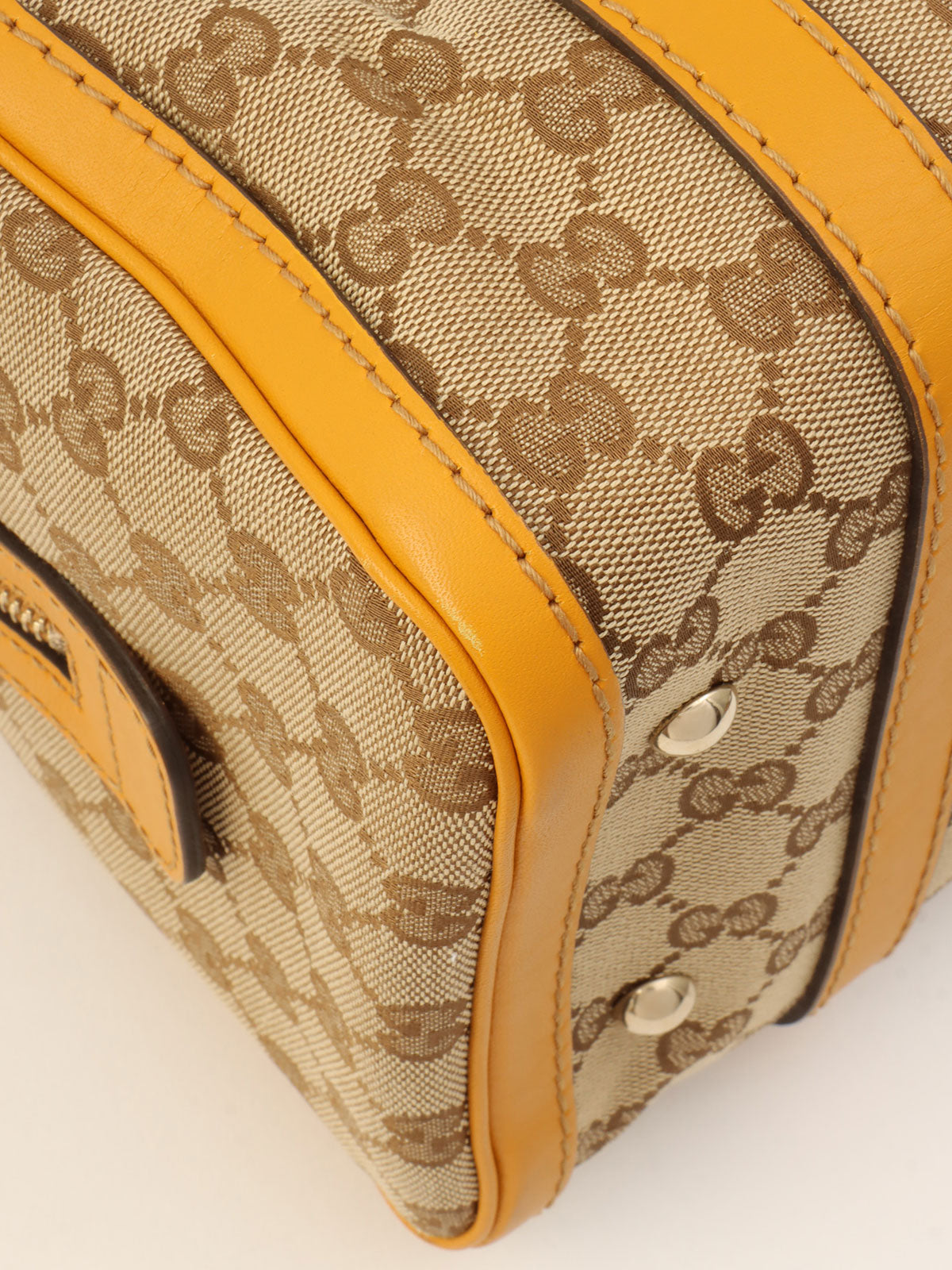 Canvas GG Pattern 2-Way Bag Beige/Yellow