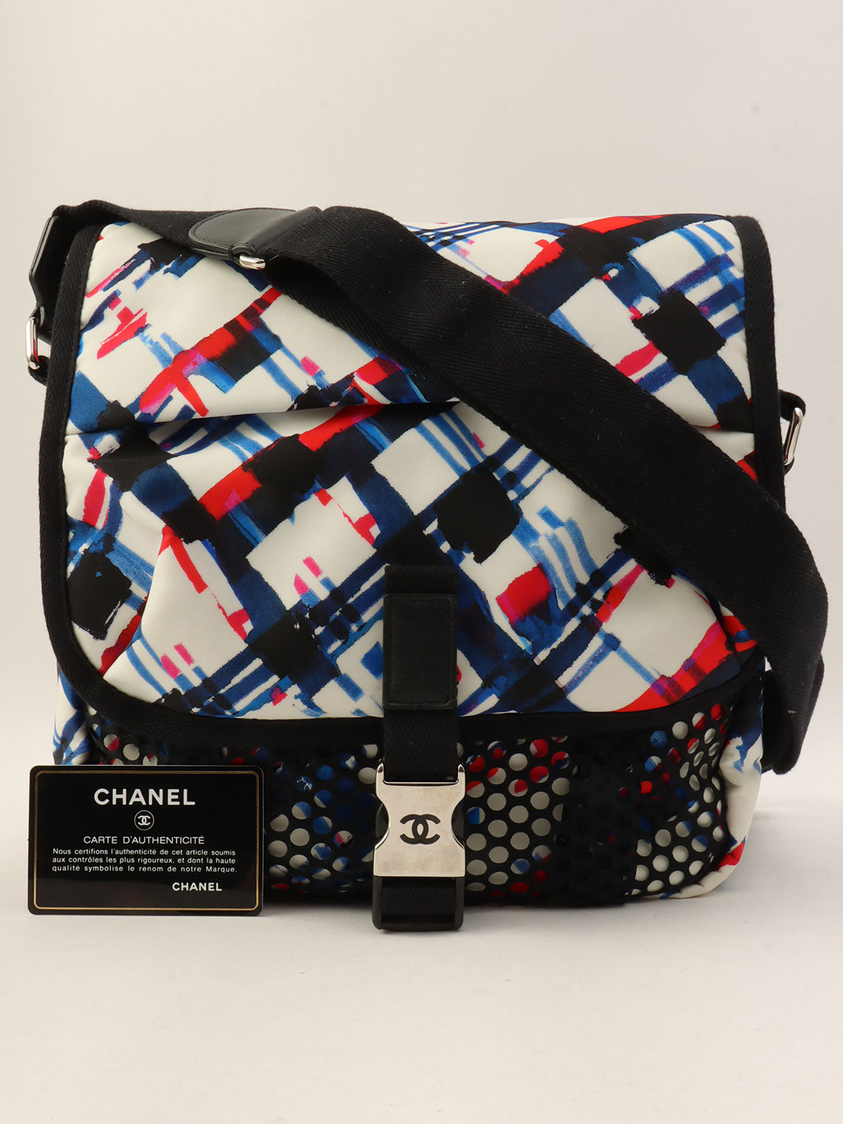 Circa 2016 Airline Shoulder Bag White/Black/Blue