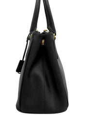 サフィアーノロゴプレート2wayバッグ ブラック