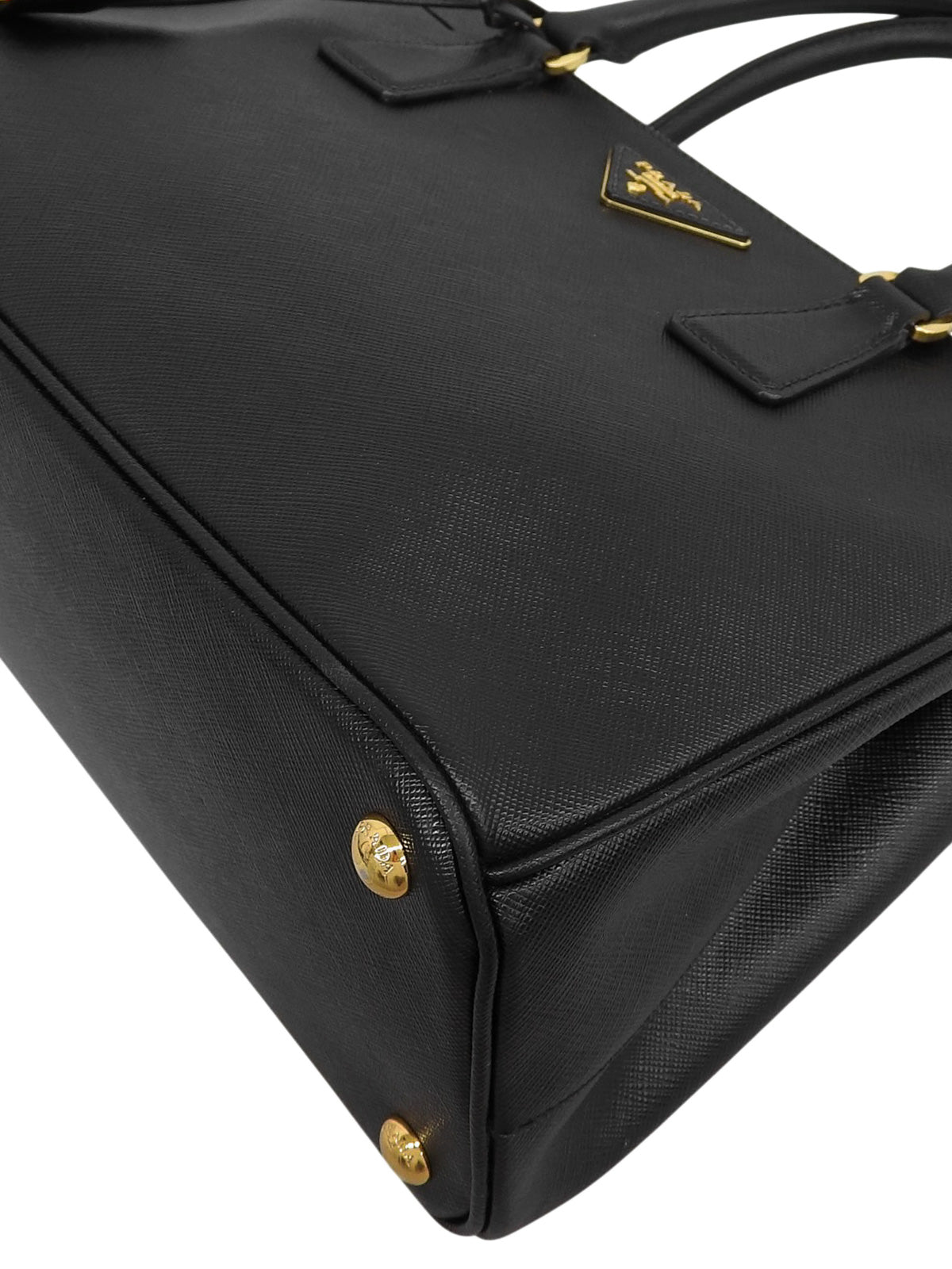 サフィアーノロゴプレート2wayバッグ ブラック