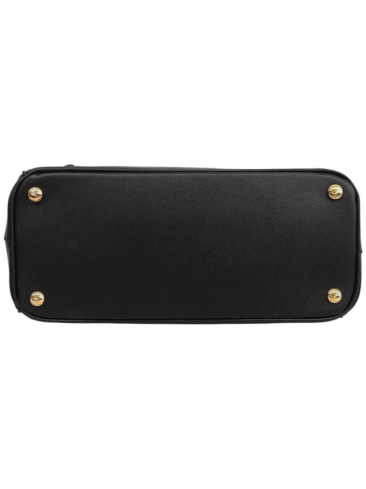 サフィアーノロゴプレート2wayバッグ ブラック