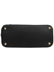 サフィアーノロゴプレート2wayバッグ ブラック