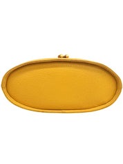 Pigskin Bamboo Handbag, Yellow