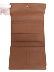 2003 Canvas Monogram Porte Tresor Etui Papipe Brown