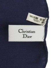 シルクチェーンモチーフスカーフ ネイビー/ゴールド