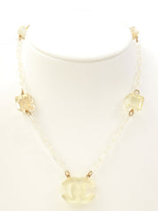 2001 CC Mark Clear Chain Necklace Clear