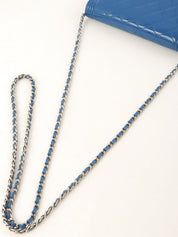 2014年頃製 パテントボーイシャネルチェーンウォレット ブルー