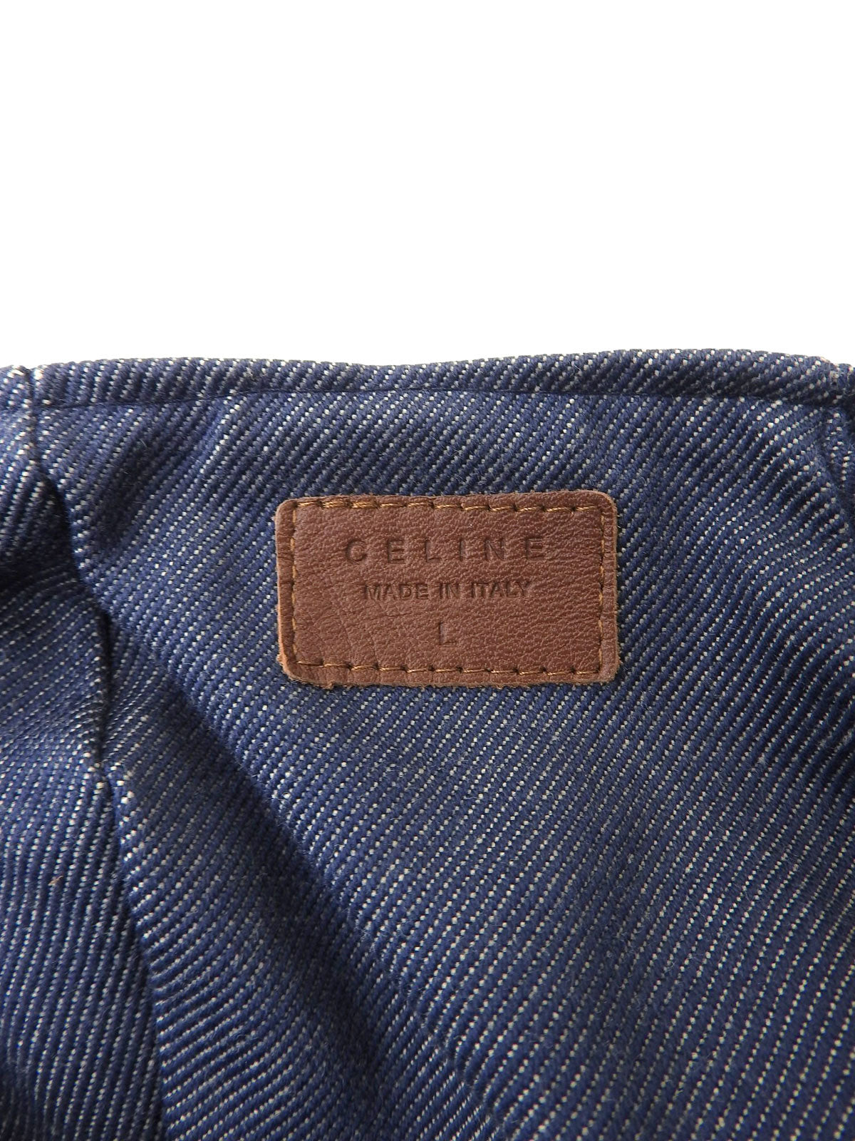 Denim Macadam Pattern Casquette in Indigo