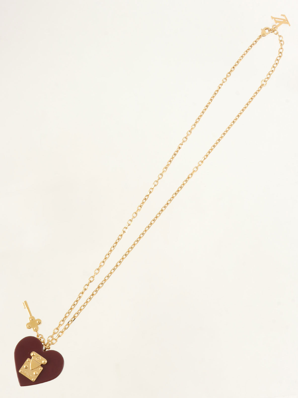 2011 Pendant Flock Me Heart Necklace Gold/Red