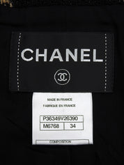 パイピングCCマークボタンジャケット ブラック #34