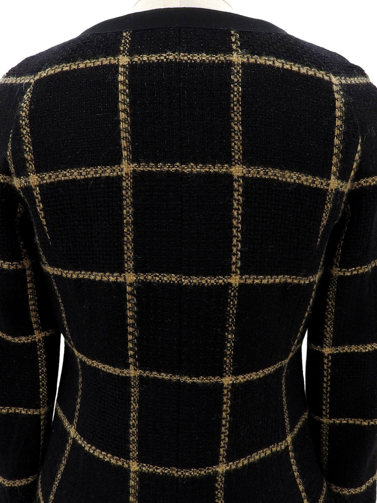 パイピングCCマークボタンジャケット ブラック #34