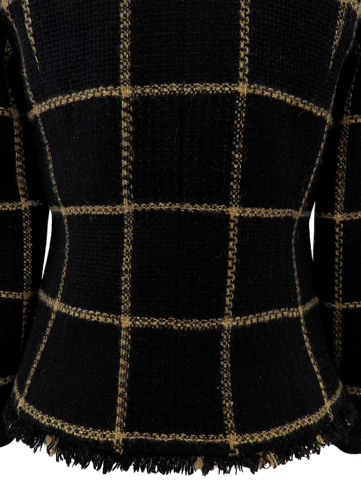 パイピングCCマークボタンジャケット ブラック #34