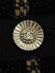 パイピングCCマークボタンジャケット ブラック #34