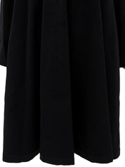 カシミアCCマークボタンダブルブレストロングコート #38 ブラック