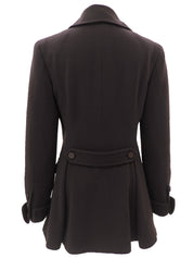 2001 Cashmere CC Mark Button Long Coat #38 Brown