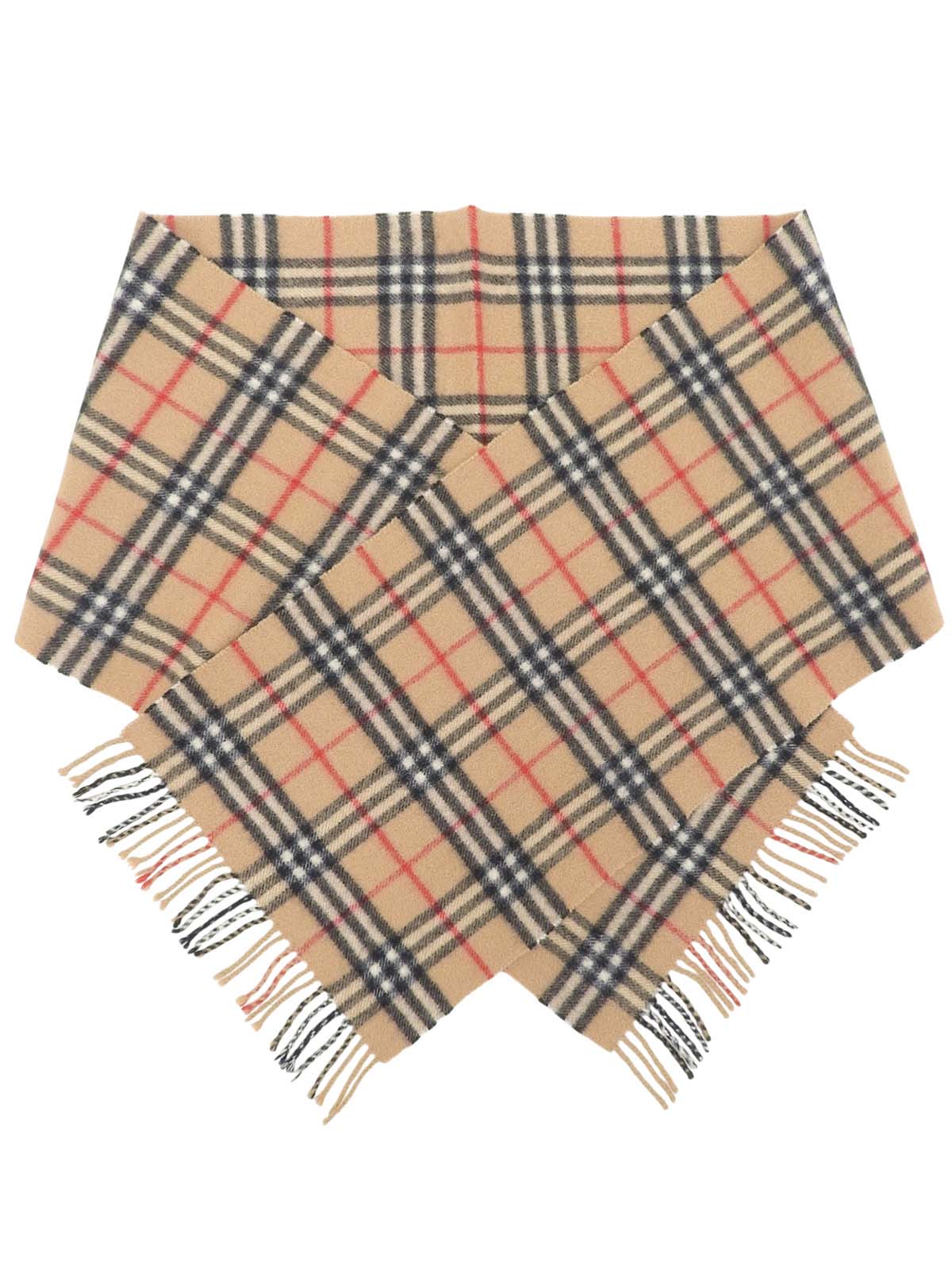Nova Check Pattern Scarf, Beige