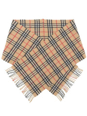 Nova Check Pattern Scarf, Beige