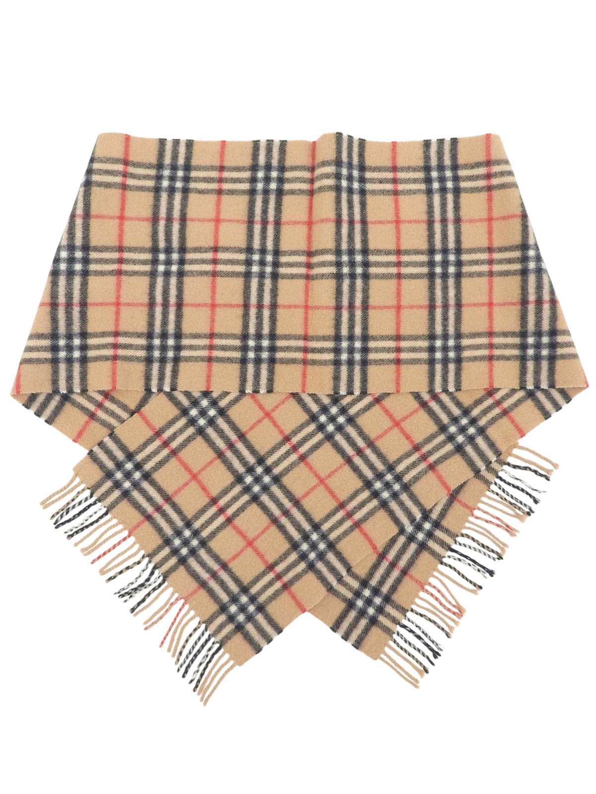 Nova Check Pattern Scarf, Beige