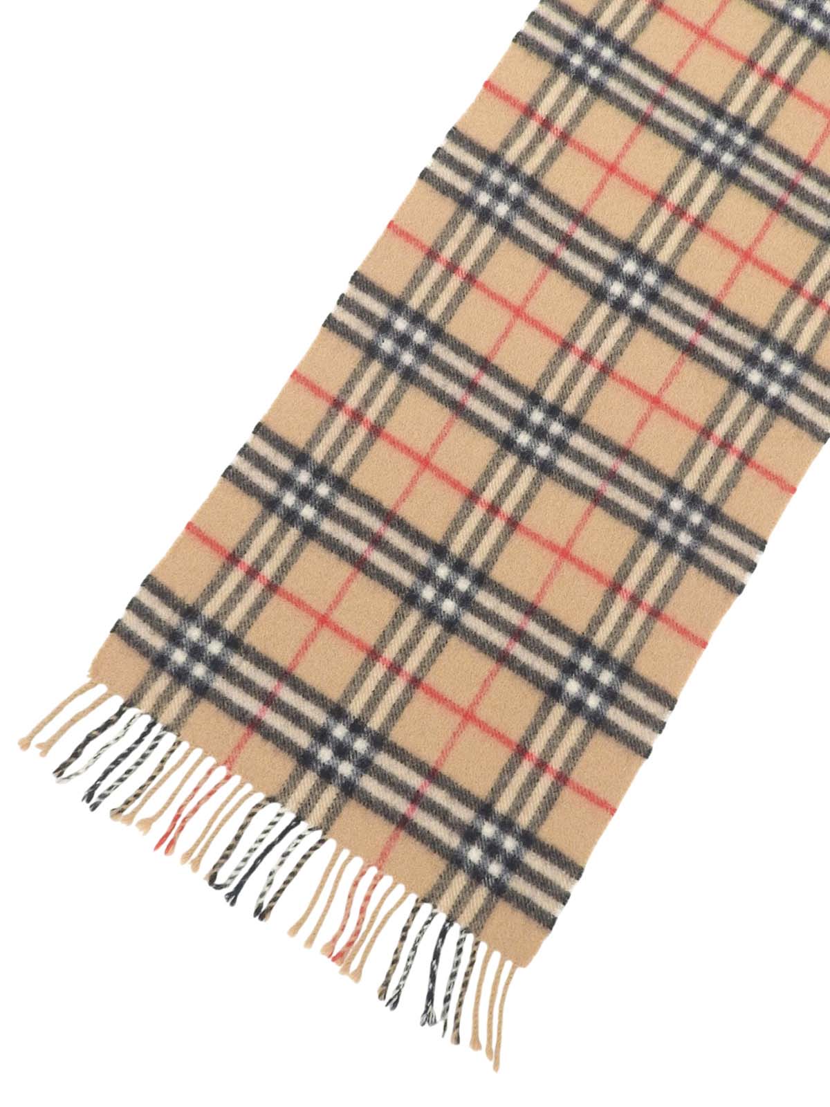 Nova Check Pattern Scarf, Beige