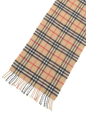 Nova Check Pattern Scarf, Beige