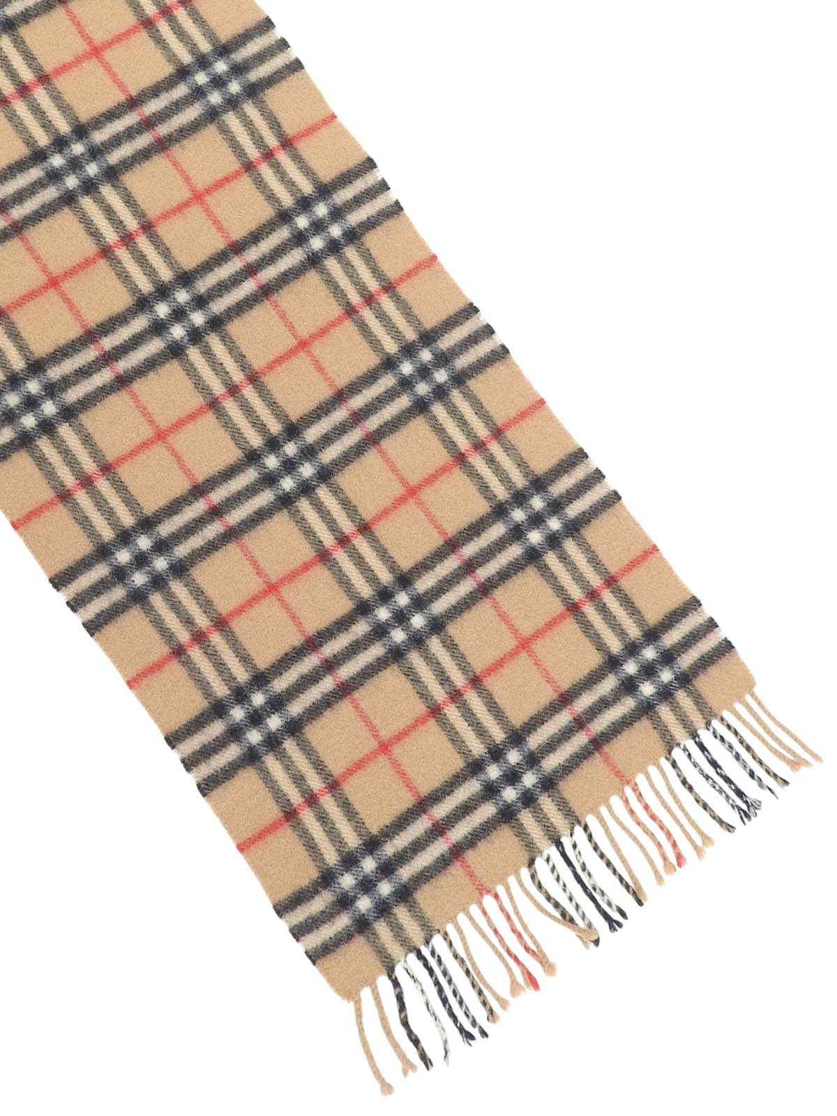 Nova Check Pattern Scarf, Beige