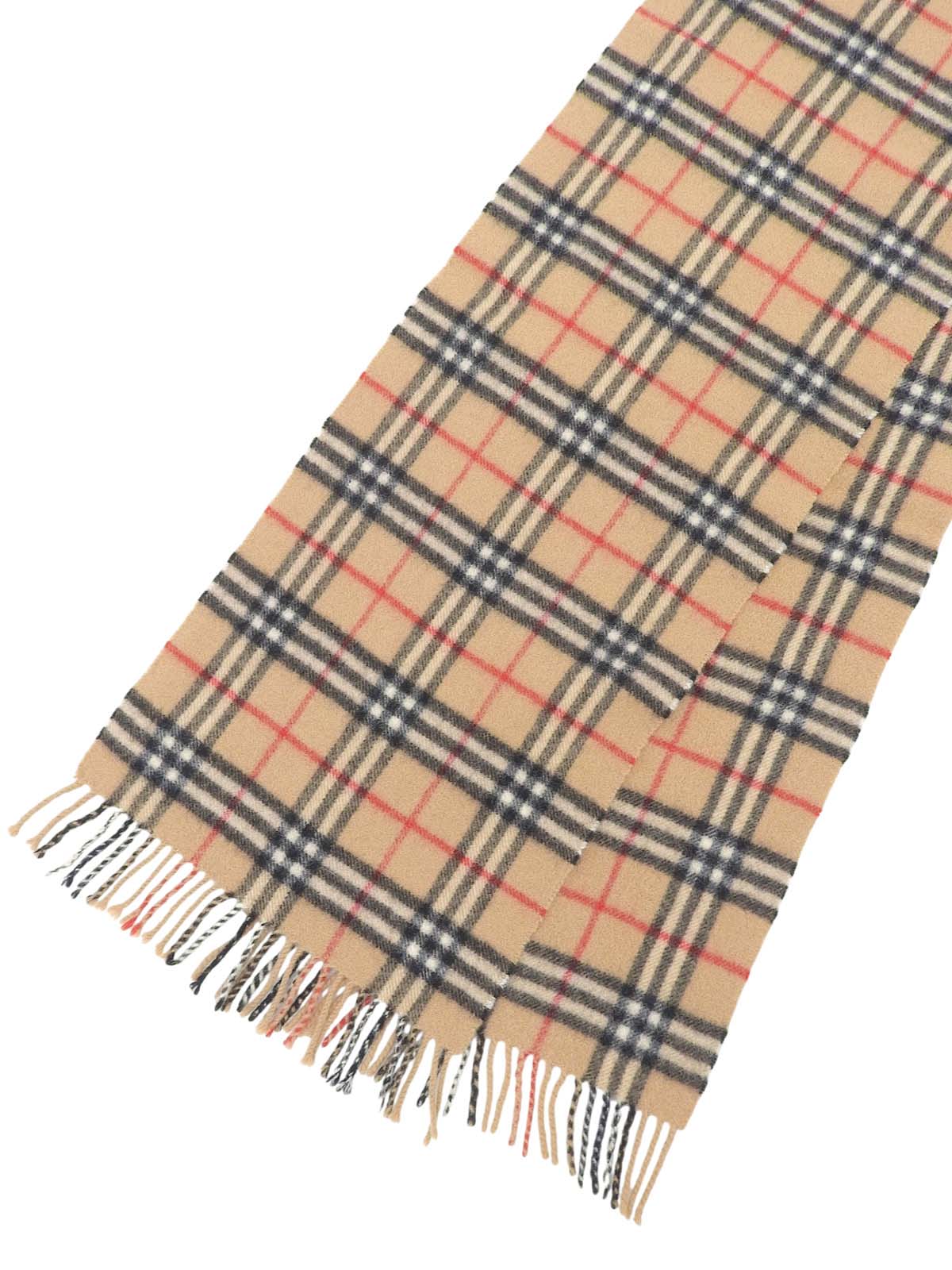 Nova Check Pattern Scarf, Beige