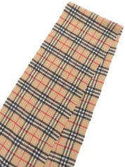 Nova Check Pattern Scarf, Beige