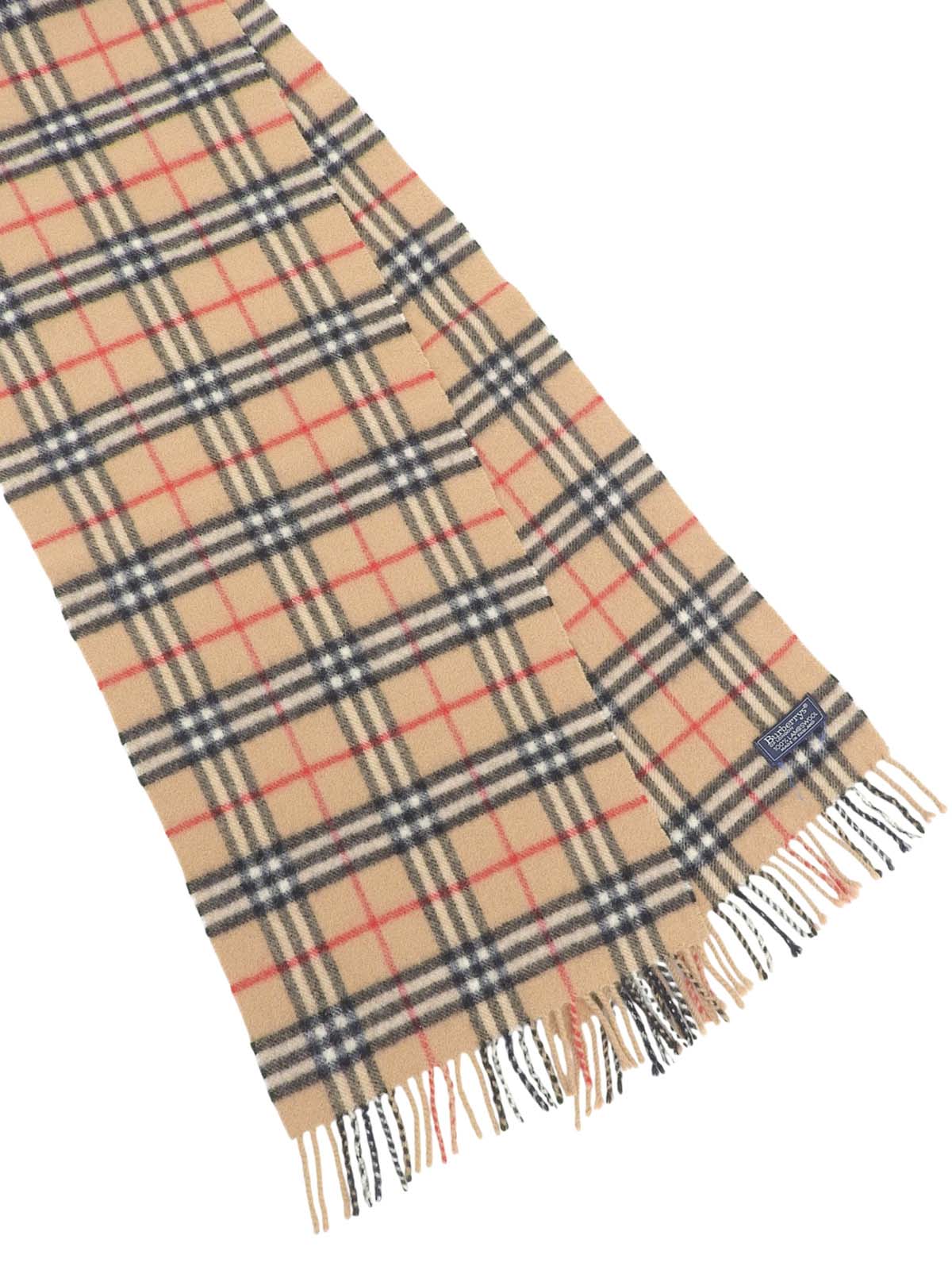Nova Check Pattern Scarf, Beige