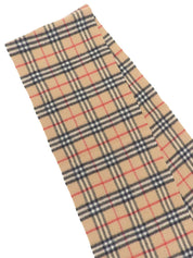 Nova Check Pattern Scarf, Beige