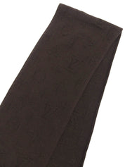 Monogram Pattern Scarf Brown