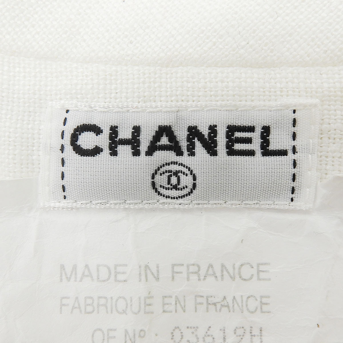 Linen CC Mark Embroidery Setup #38 White