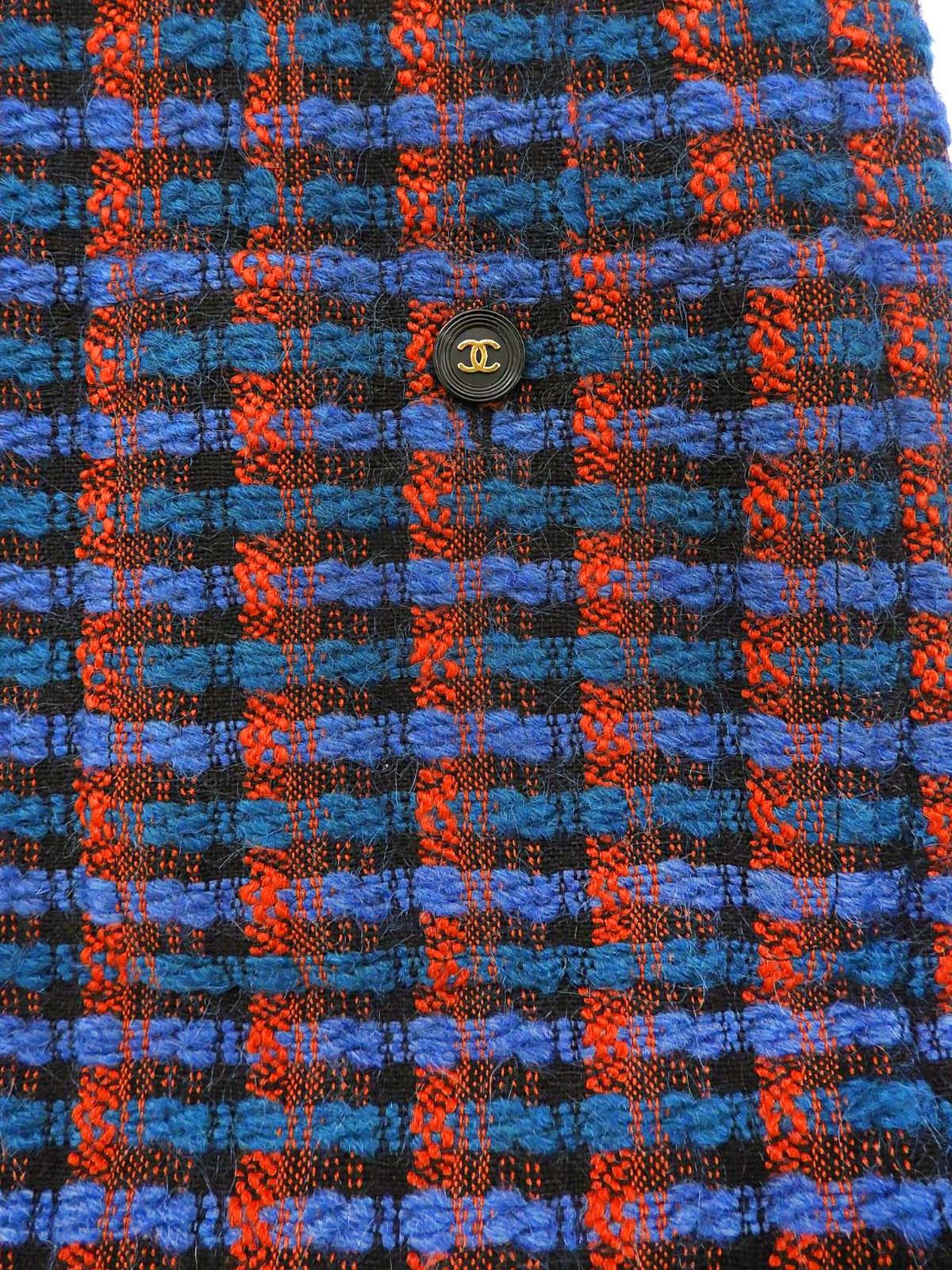 1995 Check Pattern CC Mark Button Ensemble #40 Multi/Black