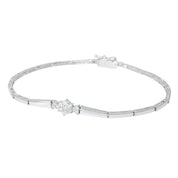 18K Diamond Bracelet Silver