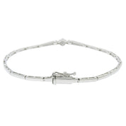 18K Diamond Bracelet Silver