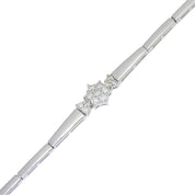 18K Diamond Bracelet Silver