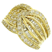 18K Diamond Design Ring #51 Gold