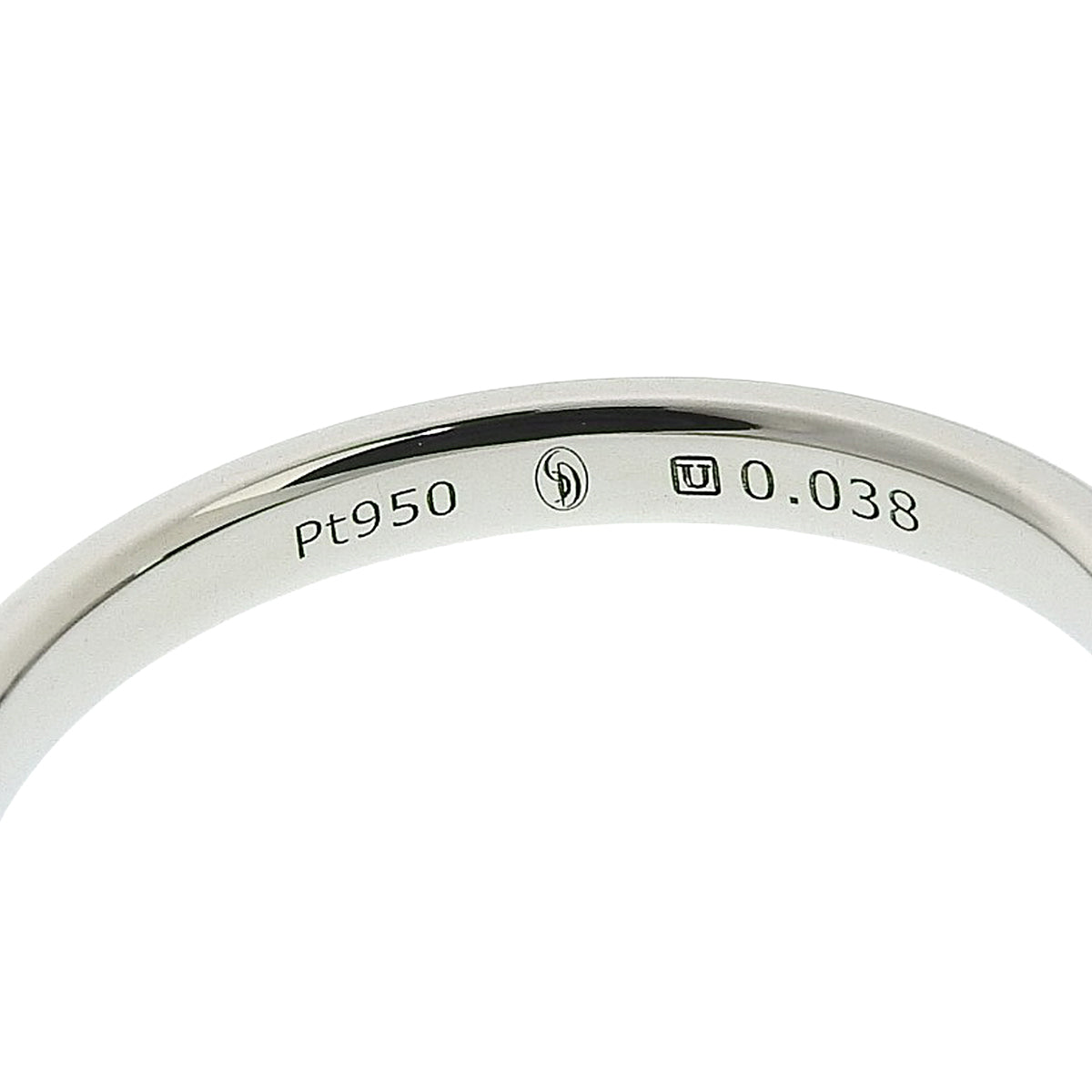 Platinum Diamond Ring #52 Silver