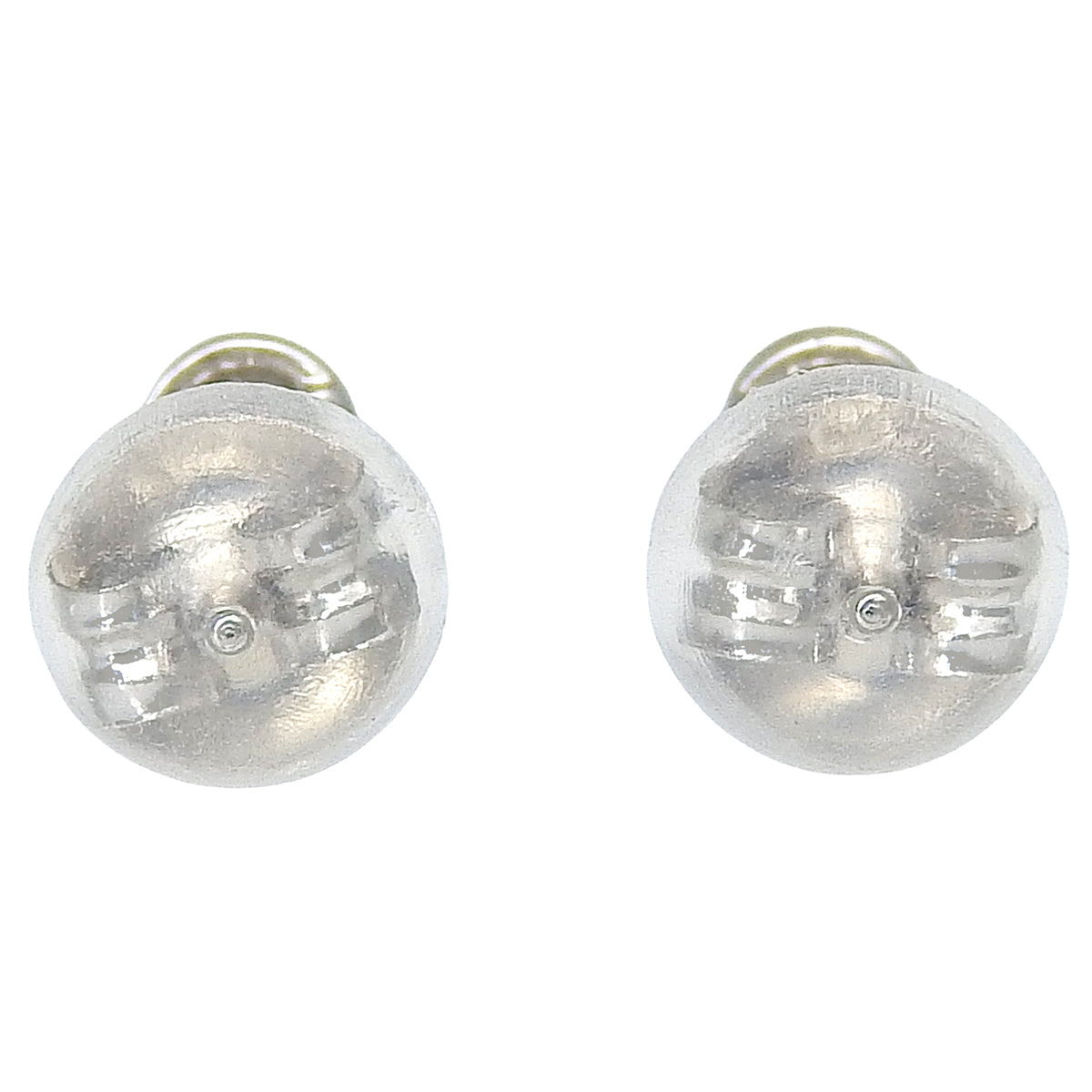 Platinum Diamond Pierced Earrings, Silver