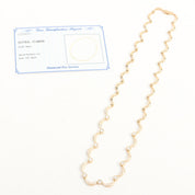 18K Diamond Chain Necklace Yellow Gold