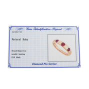 18K Ruby Ring Pink Gold #46.5