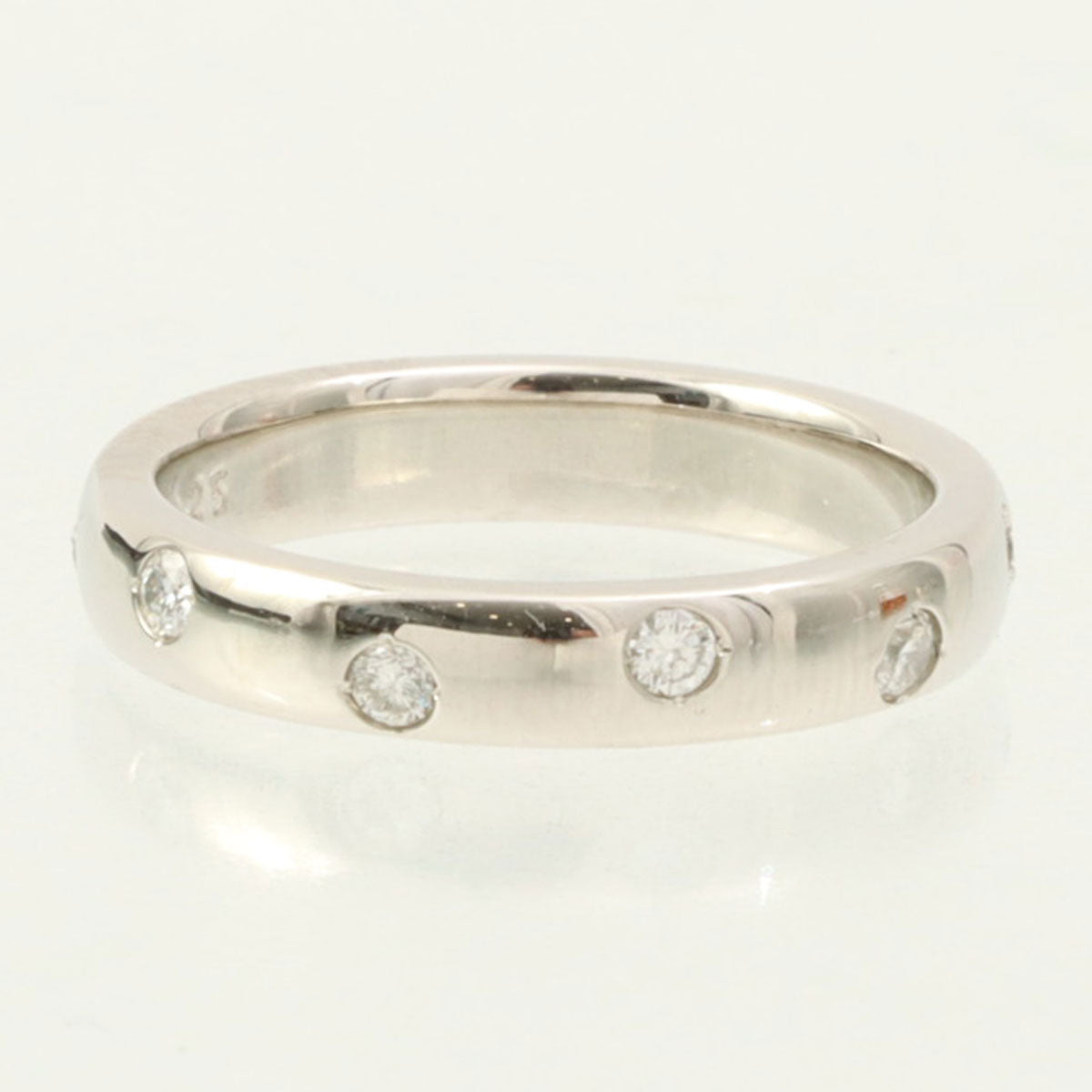Platinum Diamond Design Ring #50 Silver