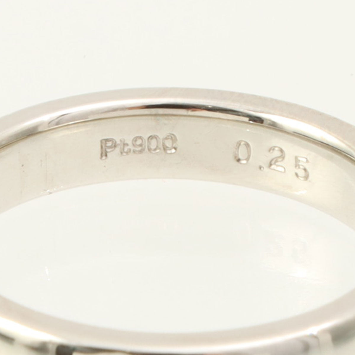 Platinum Diamond Design Ring #50 Silver