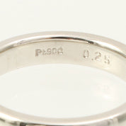 Platinum Diamond Design Ring #50 Silver
