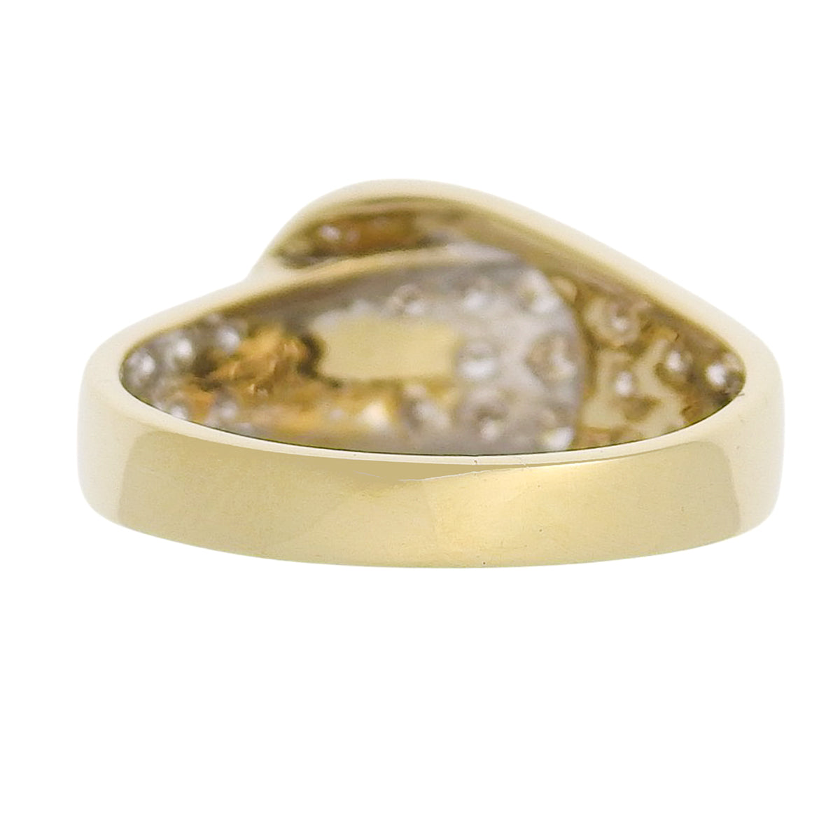 18K钻石皮带扣图案戒指 #51 黄金