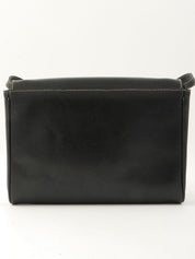 サークルロゴプレートショルダーバッグ ブラック