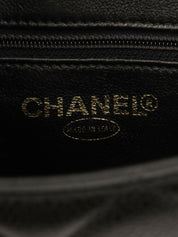 2000年頃製 キャビアスキンCCマークステッチ復刻トートバッグ ブラック