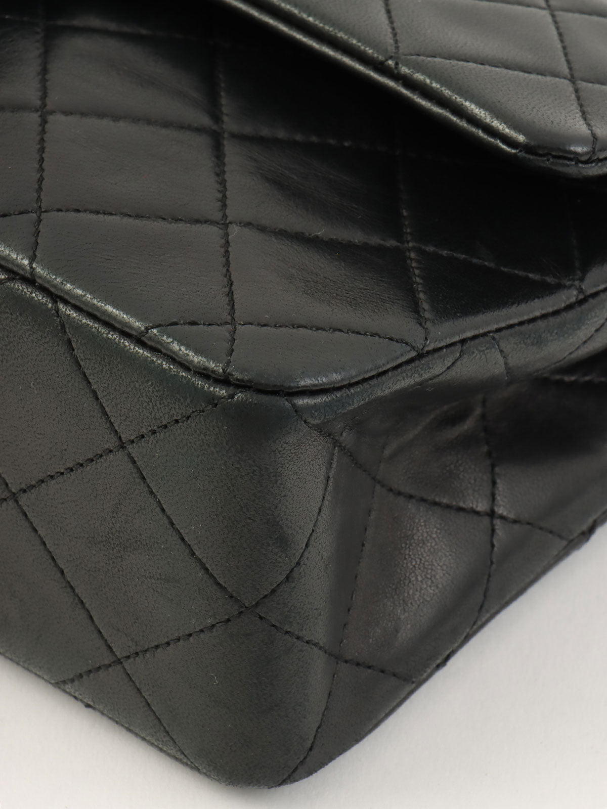 1990年代经典翻盖链条包 23厘米 黑色