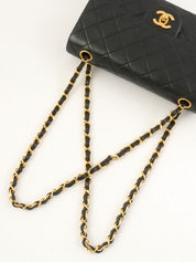 1990年代经典翻盖链条包 23厘米 黑色