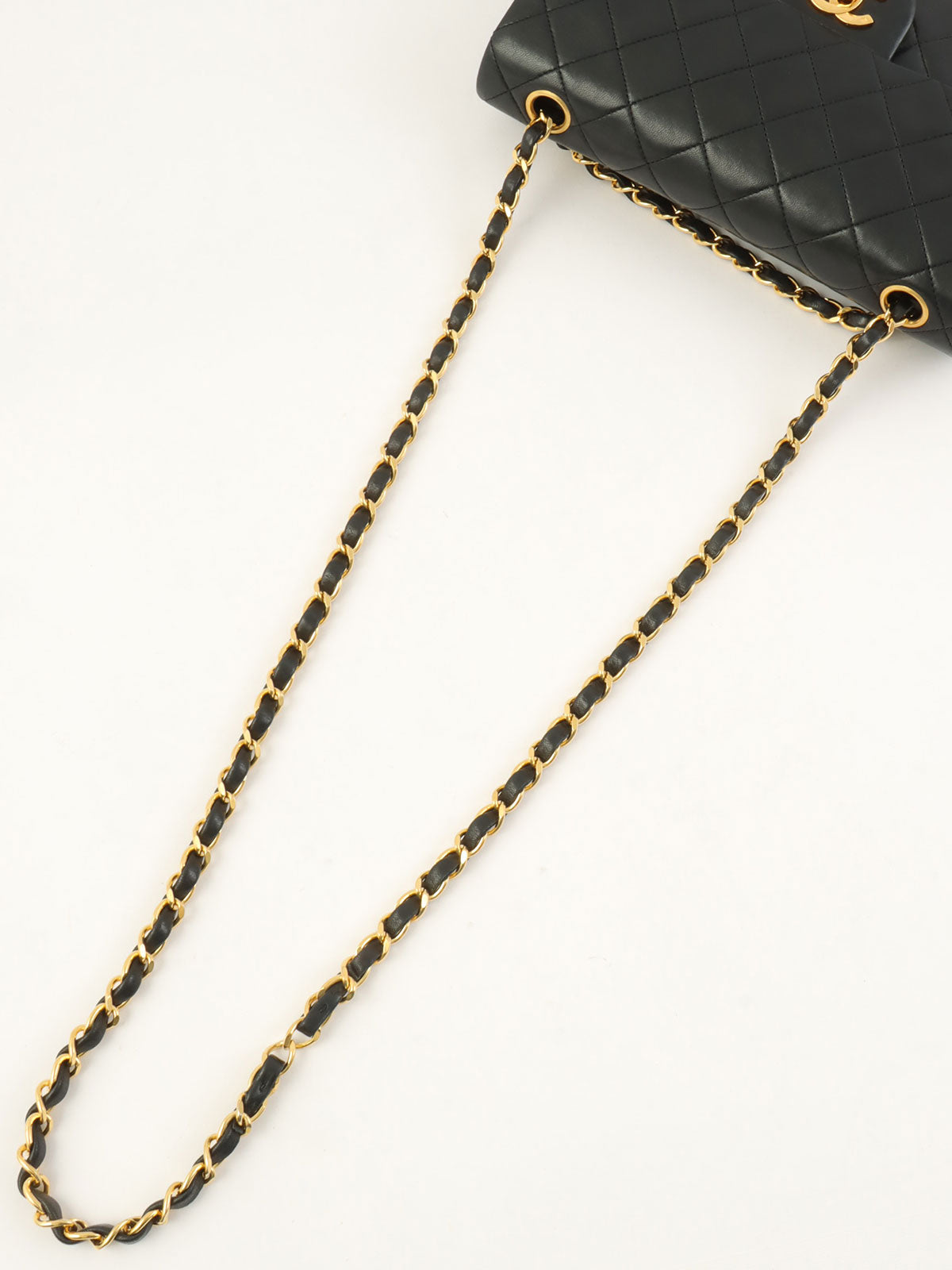 1990年代经典翻盖链条包 23厘米 黑色